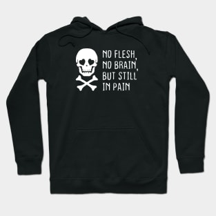 Skull Funny Heart Girl Humor Rock Punk Black Gift Cute Hoodie